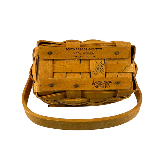 1997 Longaberger Horizon of Hope Basket w/Protector 5.5"L x 4"W x 4"H - Picture 3 of 3